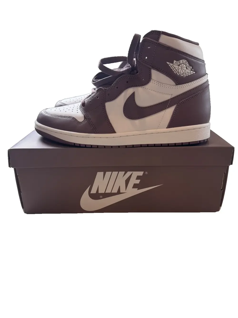 Nike Air Jordan 1 Retro High OG Shoes Mens Size 12 White Mauve DZ5485-105 New